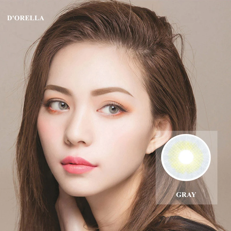

D'ORELLA 1 Pair(2pcs) AUROCA hybrid Series Coloured Contact Lenses for Eyes Cosmetic Contact Lens Eye Color