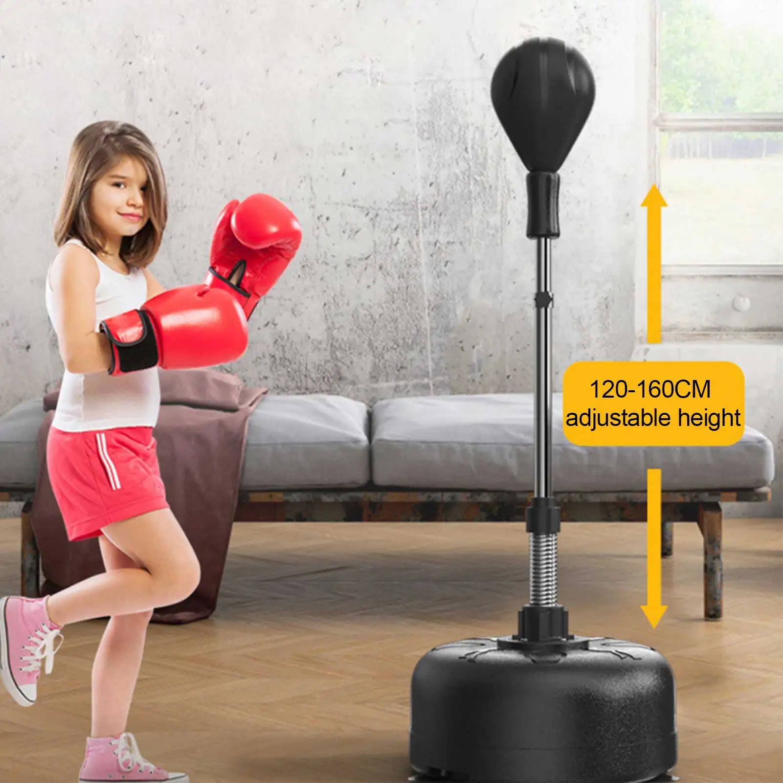 

Adjustable height boxing reflex ball speed punching bag fighting ball double-ended training punching bag home Muay Thai exercise