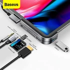 USB-концентратор Baseus для iPad Pro, USB 3,0, разъем 3,5 мм, магнитная подставка