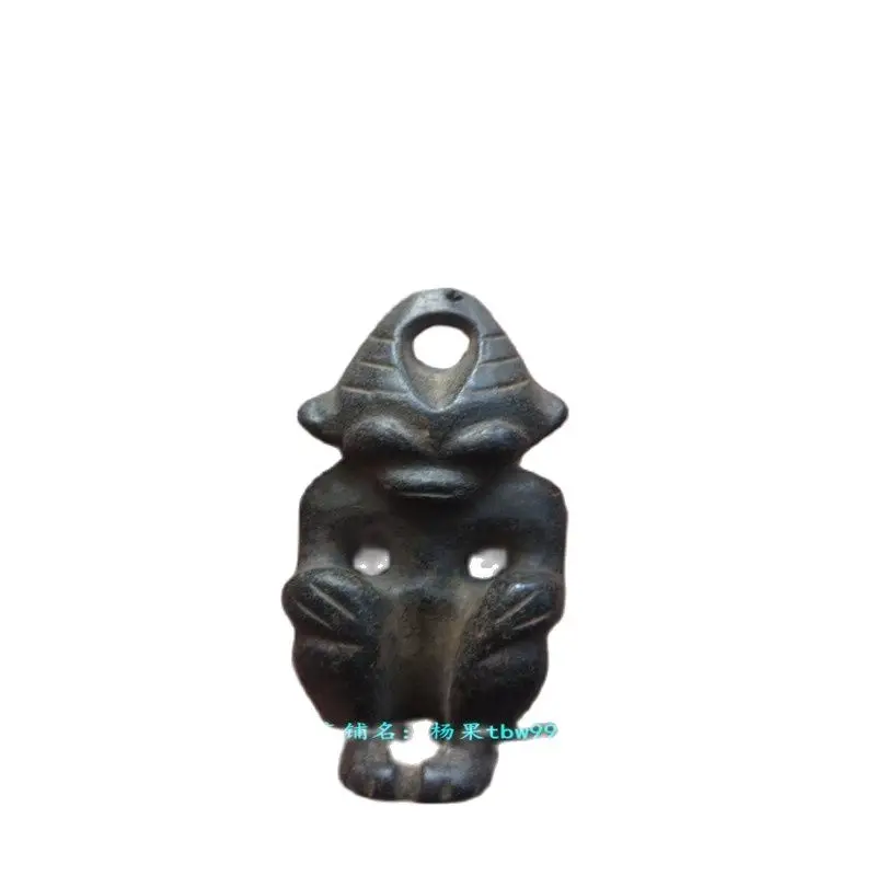 

Antique jade collection of hongshan culture can attract magnetic meteorite old objects black iron meteorite sun god