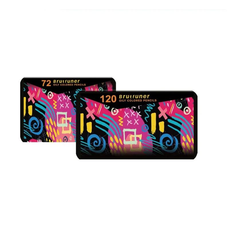 Набор профессиональных масляных квадратных карандашей с жестяной коробкой 120