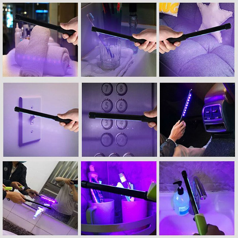 Portable UV Sterilizer Light Stick For Wand Home Hotel Handheld LED Lamp Cleaning Tool with 30 Beads | Лампы и освещение