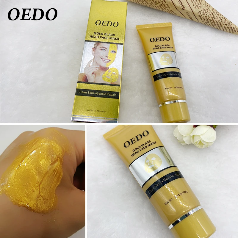 

OEDO Gold Shrink Pore Improve Rough Skin Acne Shills Blackhead Remove Blackhead Mask Remover Mask Facial Moisturizing Cream 40g