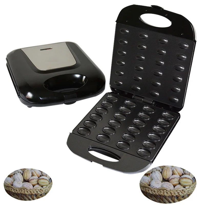 Мини гайка вафельница электрическая машина для приготовления грецкого ореха