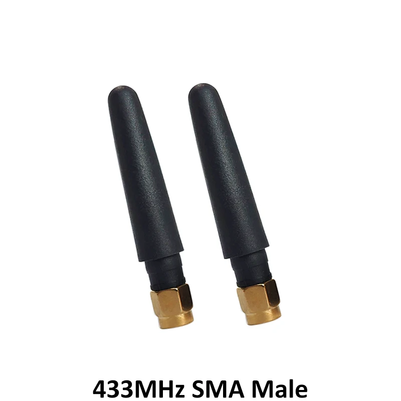 GRANDWISDOM 10pcs 433mhz antenna 3dbi sma male lora antene pbx iot module lorawan signal receiver antena high gain
