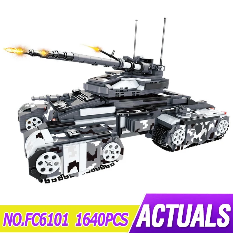 

Forange FC6101 Creative 2 in 1 99A Main Battle Tank Modular Building Blocks Bricks Model DIY Children's Educational Toy Gift