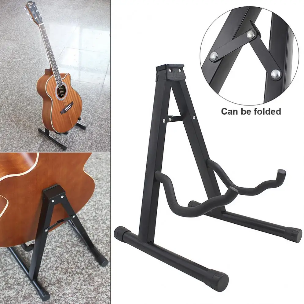 Portátil piso clásico guitarra soporte trípode plegable soporte de guitarra de soporte para instrumentos para guitarra ukelele violín violonchelo