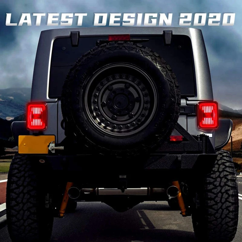 

Smoke Lens LED Tail Light for Jeep Wrangler JK 2007-2017 Brake Reverse Light Rear Back Up Lights Daytime Running Lamps