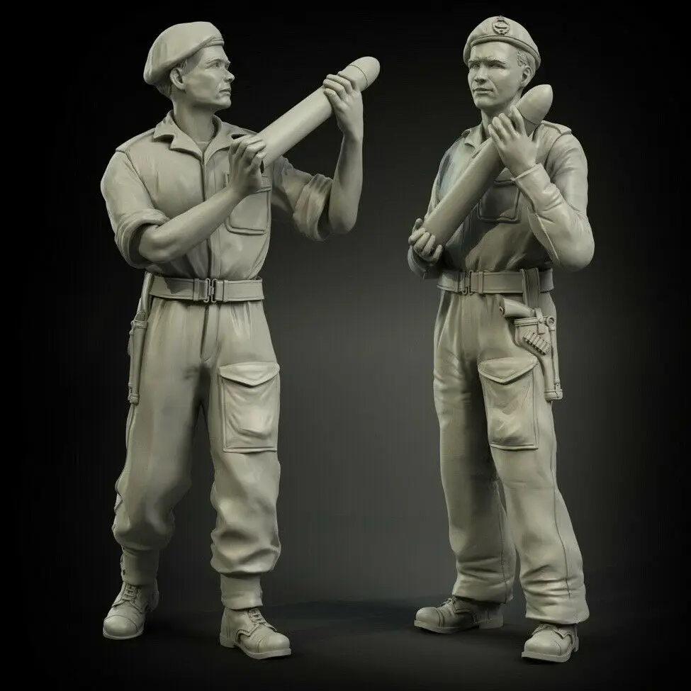 

1/35 ancient British Loading Officers Set include 2 Resin figure Model kits Miniature gk Unassembly Unpainted