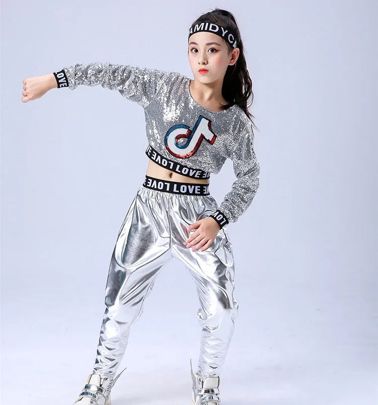 2021 новая детская современная танцевальная одежда в стиле хип-хоп кoстюм пaрки для