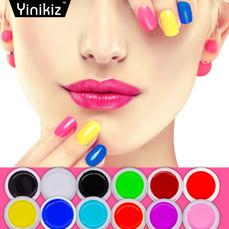 Небесно Голубой Гель лак для ногтей чистый цвет полуперманентный Базовый Топ