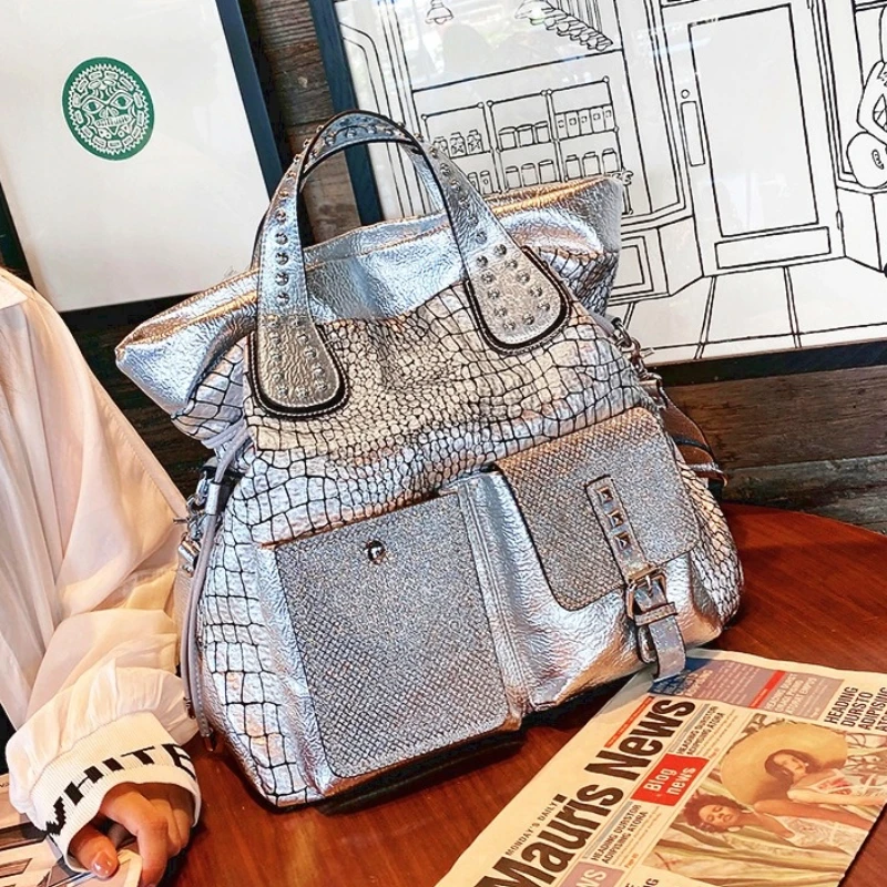 

2021 New Ita Bags for Women 2021 Purses Crossbody Shoulder Bag Rivet Top Handle Handbags Tote Luxury Sac A Main