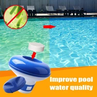 floating chlorine dispenser chemical floater for chlorine tablets fits 1 3in tablets for swimming pool or spa pool accessories