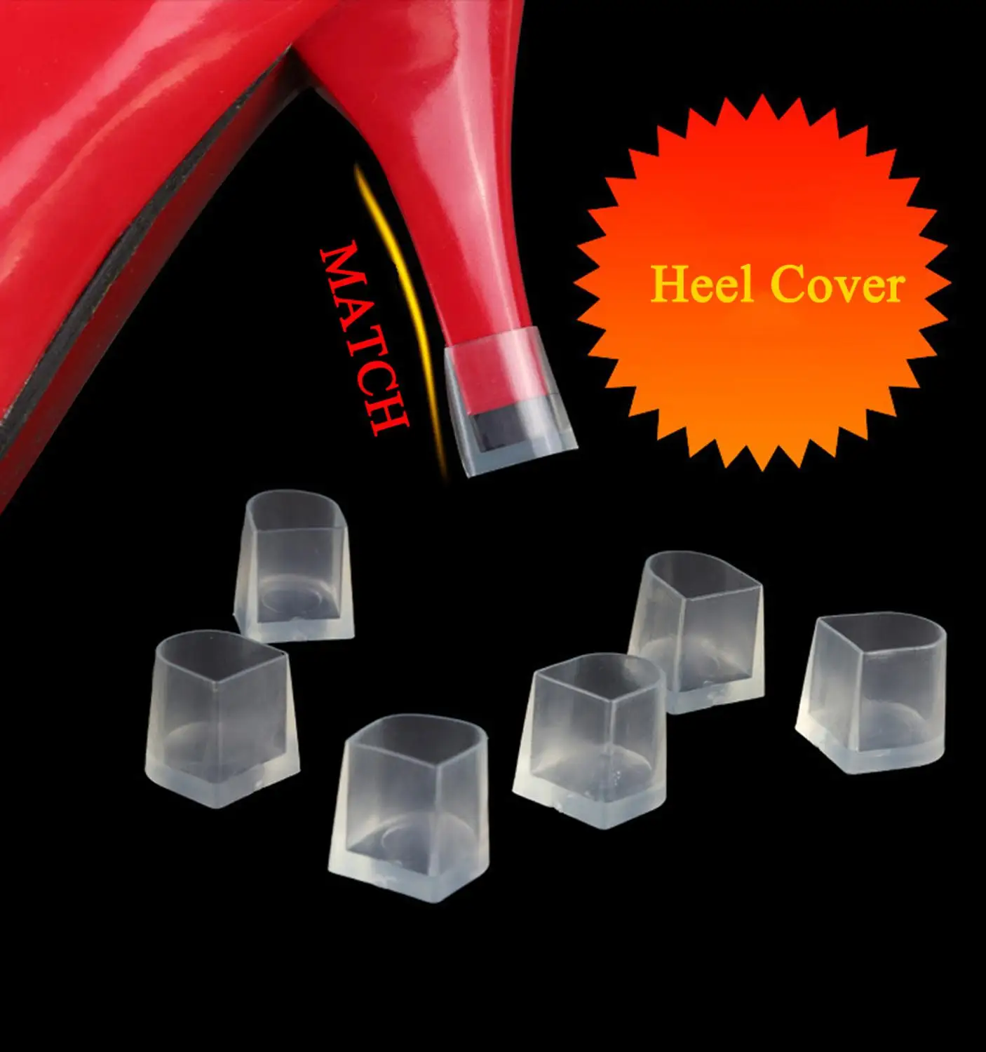 High Heel Covers Antislip Latin Stiletto Dancing Shoe Care Kit Cap Silicone Protectores Stoppers WJ068 | Обувь