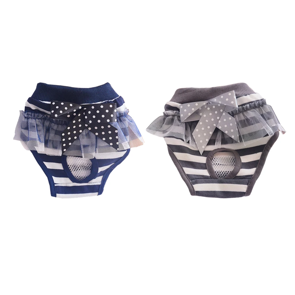 

Adjustable Pet Dog Safe Physical Pant Female Dog Sanitary Nappy Diaper, Cloth Material - S and L, Blue/Coffee Optional