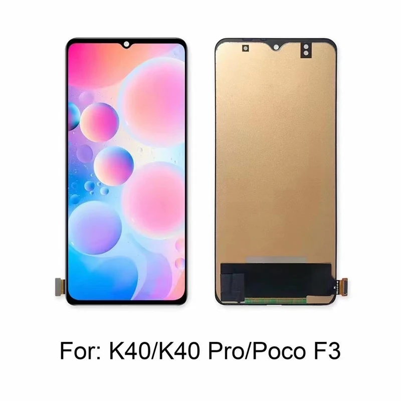 

100% Test 6.67'' K40 TFT LCD For Xiaomi Redmi K40 Pro Poco F3 LCD Display Touch Screen Assembly Replacement