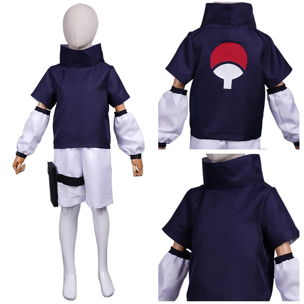 Косплей костюм Саске учихи Детский наряды для Хэллоуина карнавала вечерние