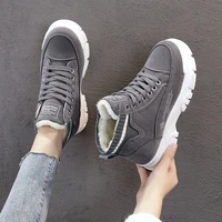 ladies casual shoes lace up fashion sneakers platform snow boots winter women boots warm plush womens shoes zapatos de mujer