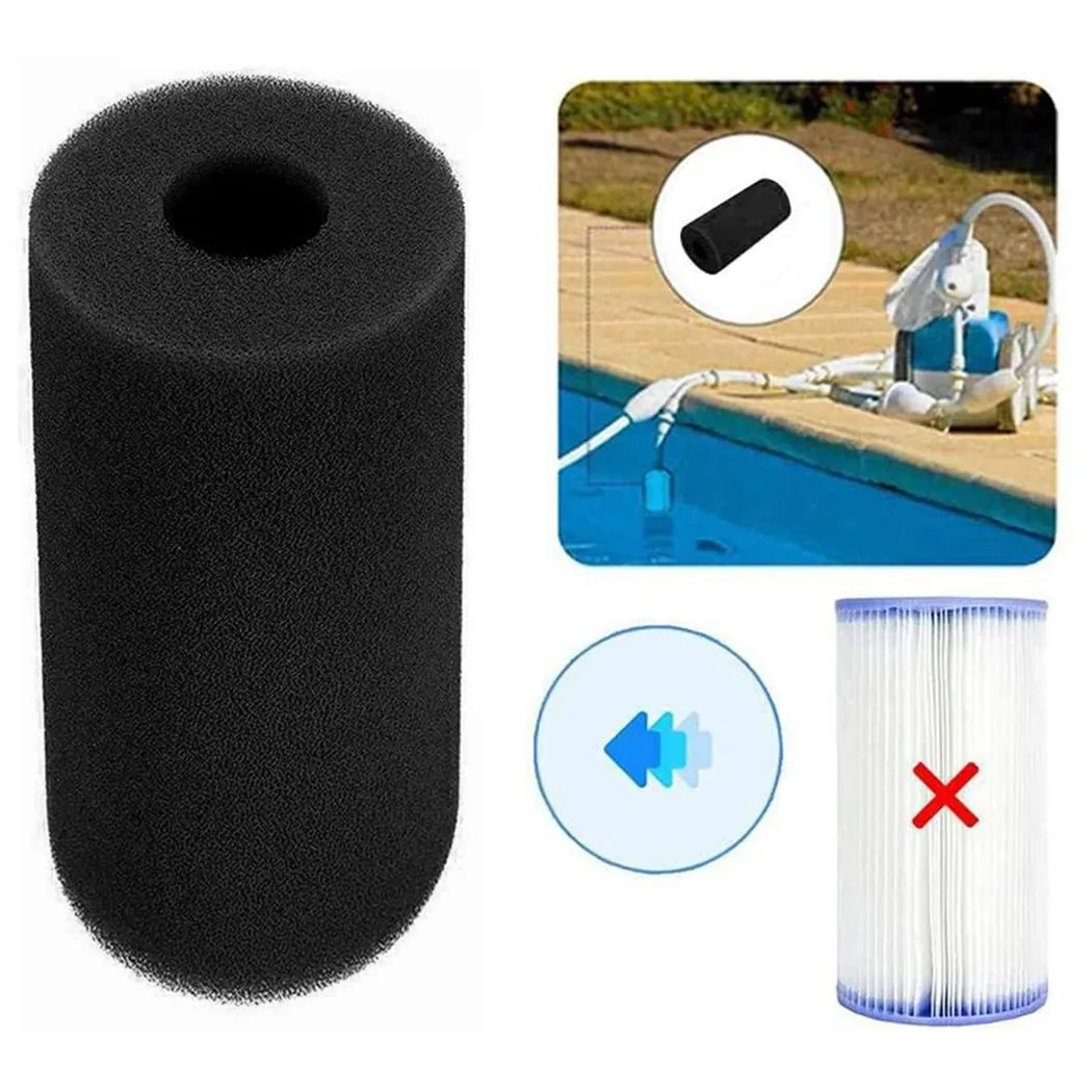 

Accessory Filter Sponge Cartridge Elements Foam Swimming Pool Washable