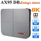 AX95 DB Amlogic S905X3-B Smart Android 9,0 TV Box 4 Гб RAM 32 Гб 64 Гб 128 Гб ROM 4K HD Set top Box Поддержка Dolby Blu-ray BD MV ISO
