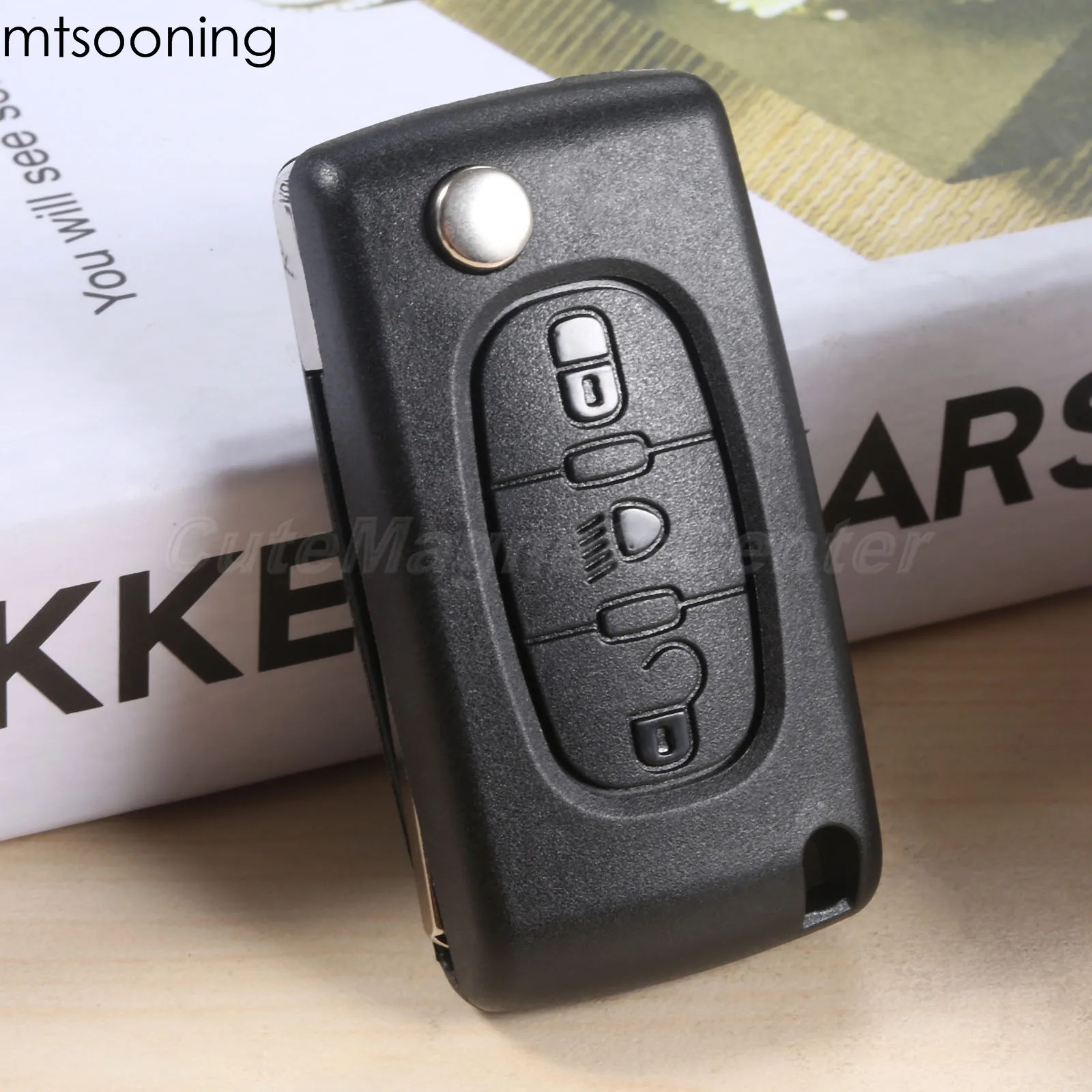 3 кнопки дистанционного ключа автомобиля 433 МГц Работа для Citroen C2 C3 C4 C5 CE0523