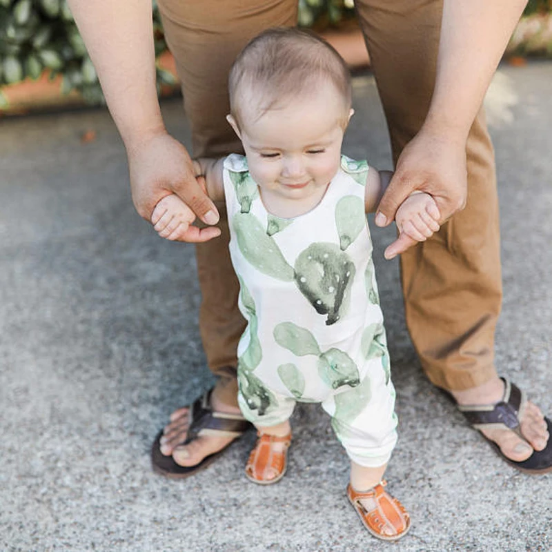 

Baby Girl Boy Cactus Printed Cotton Sleeveless Romper 0-24M Newborn Infant Toddler Summer Casual Playsuit Jumpsuit Outfit