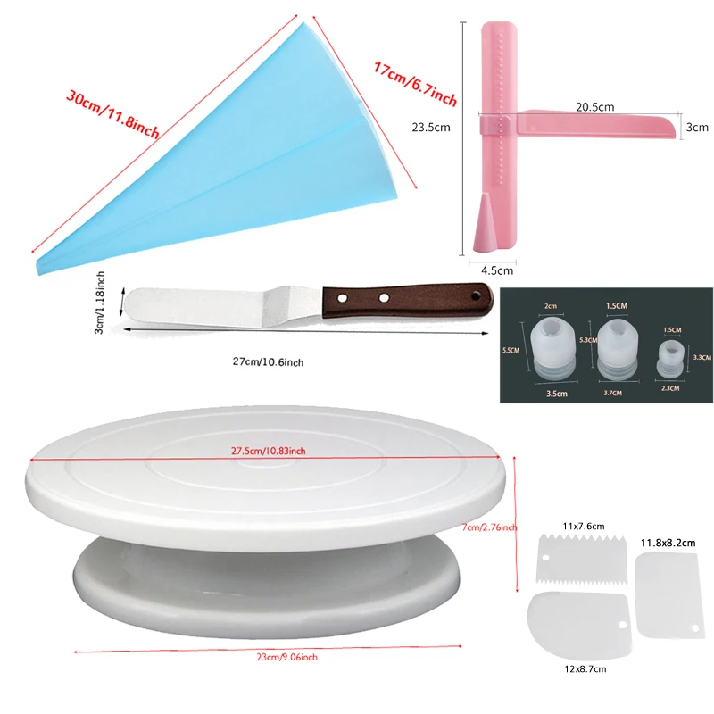 10 шт./компл. торт проигрыватель вращающаяся подставка для торта Пластик миксер