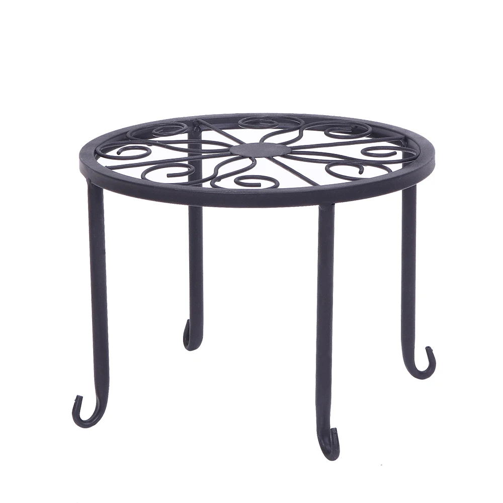 4xMetal Flower Plant Holder Flower Rack Plant Stand Indoor Outdoor Yard Garden Patio Balcony Pot Plant Shelves Gardening Tools