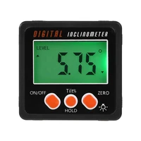 new precision digital protractor inclinometer water proof level box digital angle finder bevel box with magnet base