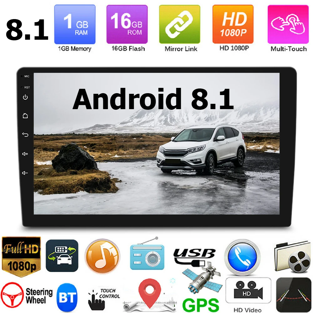 

GPS Navigation Installa and Remove Convenient Simple 10.1 inch Android 9.1 Car Stereo WiFi Bluetooth-compatible Radio Head Unit