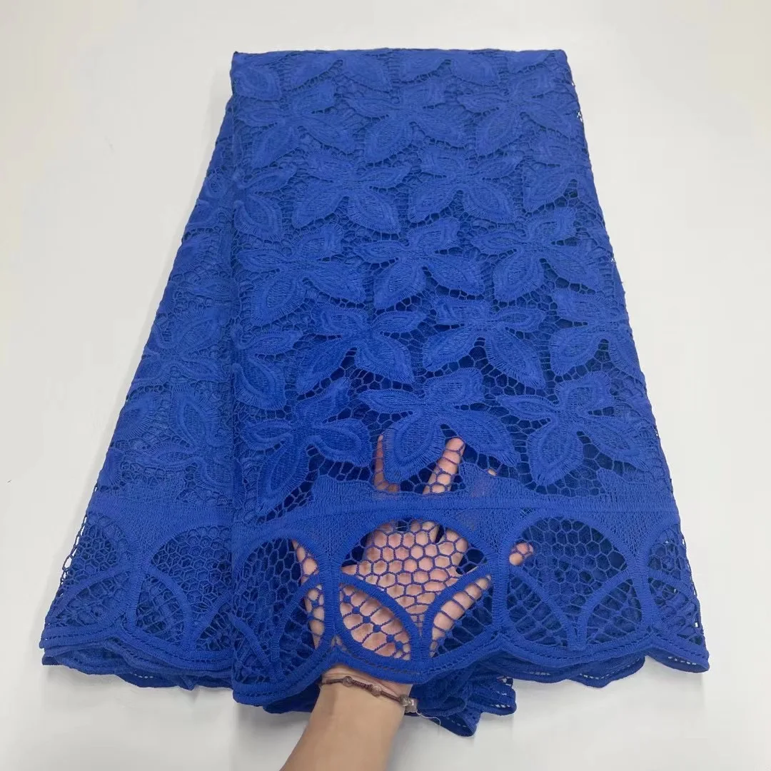 Чисто белый шнур гипюр шнурованное мягкое кружево 2021 Африканский растворимые в