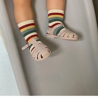 baby beach jelly rubber soft soled sandals kids candy jelly beach shoes girl kids casual roman slippers toddler sandals
