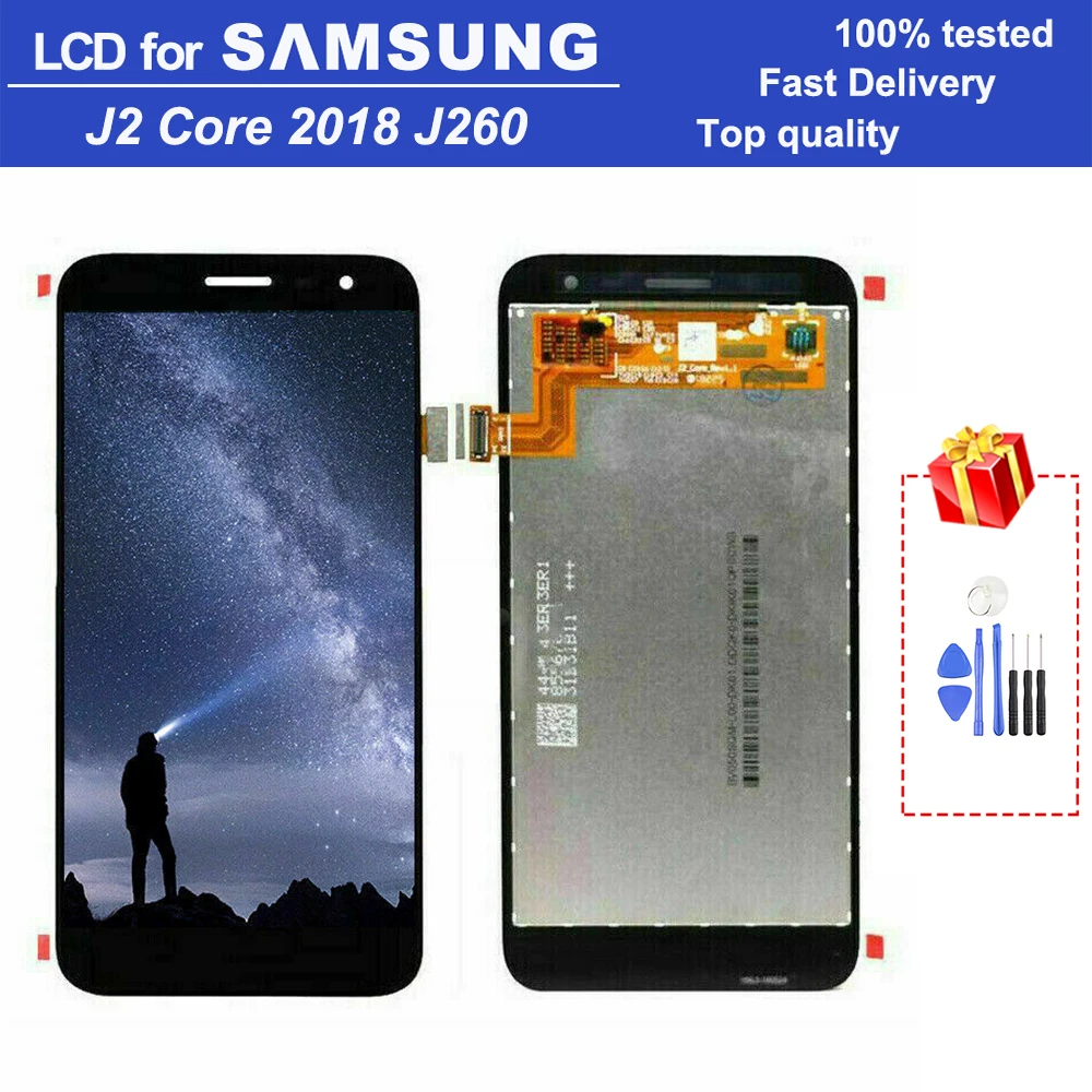 

Оригинальный 5,0 "J260 ЖК-монитор для Samsung Galaxy J2 Core 2018 J260 J260M/DS J260F/DS ЖК-дисплей цифровой сенсорный экран в сборе