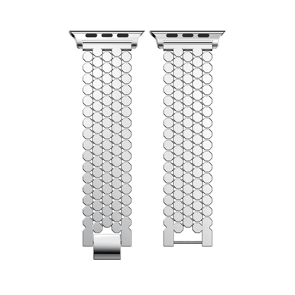 

Strap for apple watch 5 band 44mm 40mm iwatch band 42mm 38mm stainless steel watchband metal Bracelet for series 5 4 3 with tool