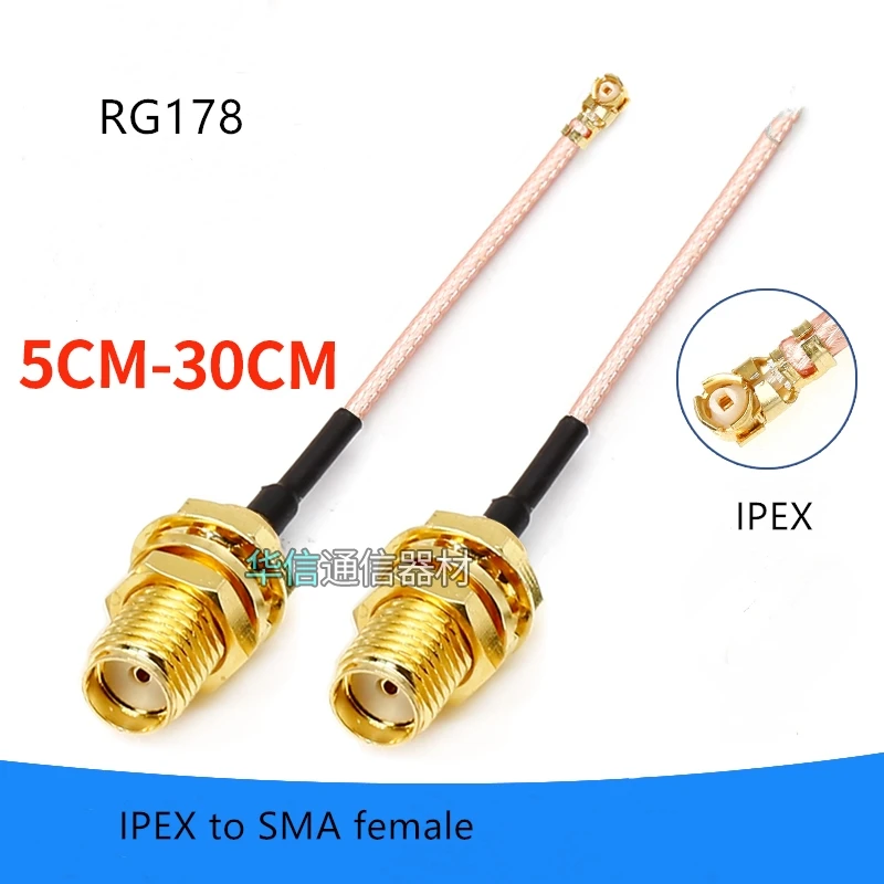 В наличии! 2 шт./лот IPEX 1gen SMA женский косичка RG178 расширение core для