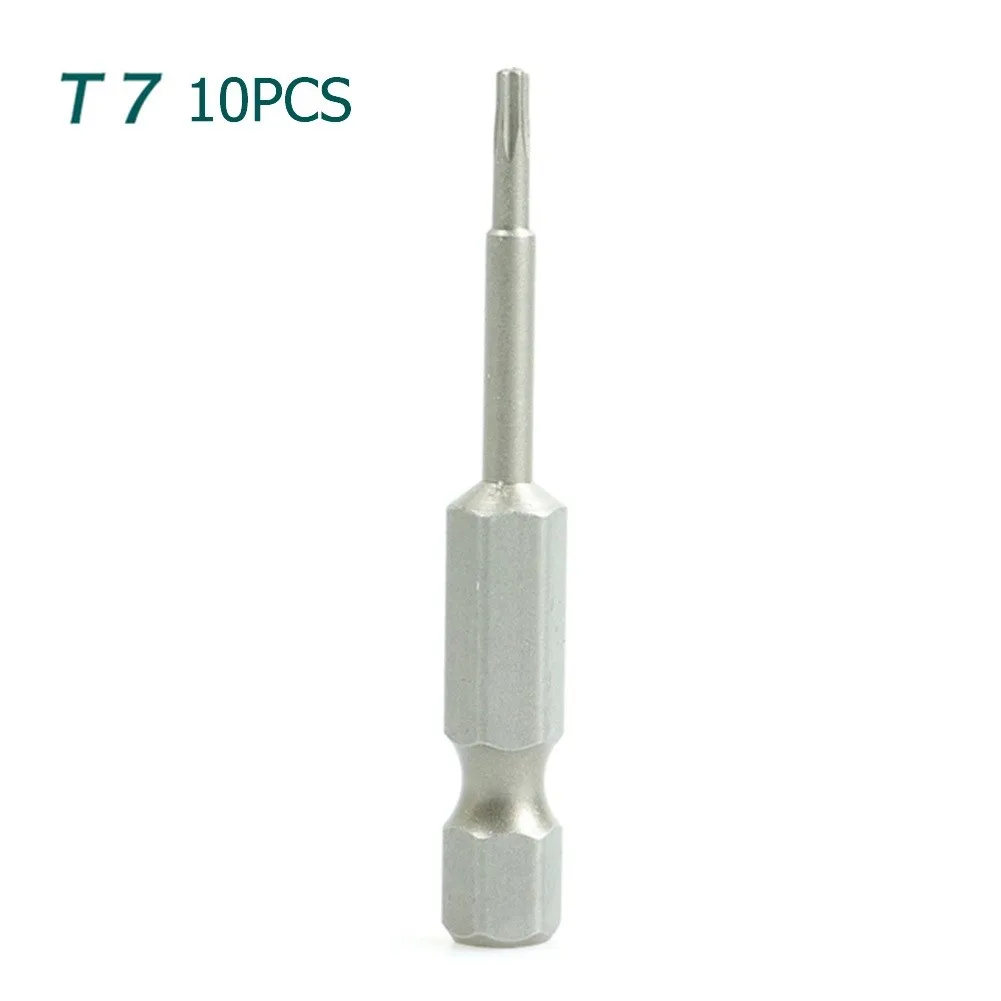 

S2 Alloy Steel Screwdriver Bit Strong Torsion T5 T6 T15 T20 T25 T40 1/4in 10*