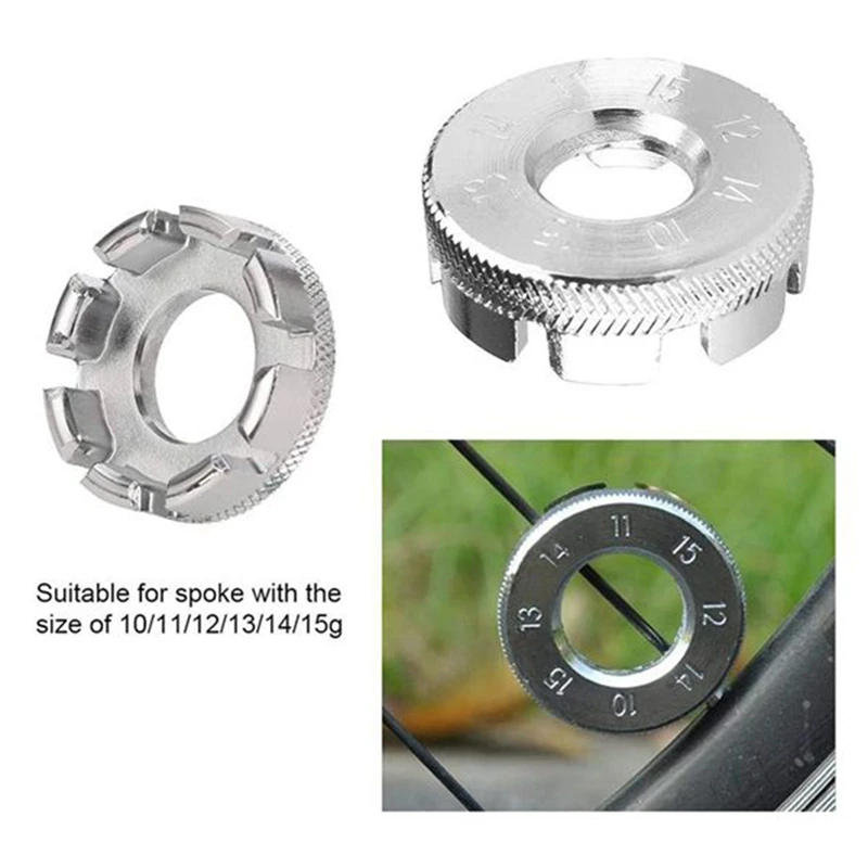8 Pcs Bicycle Spoke Tool Set Key Wrench Wheel Rim For Repairing Wheels | Спорт и развлечения