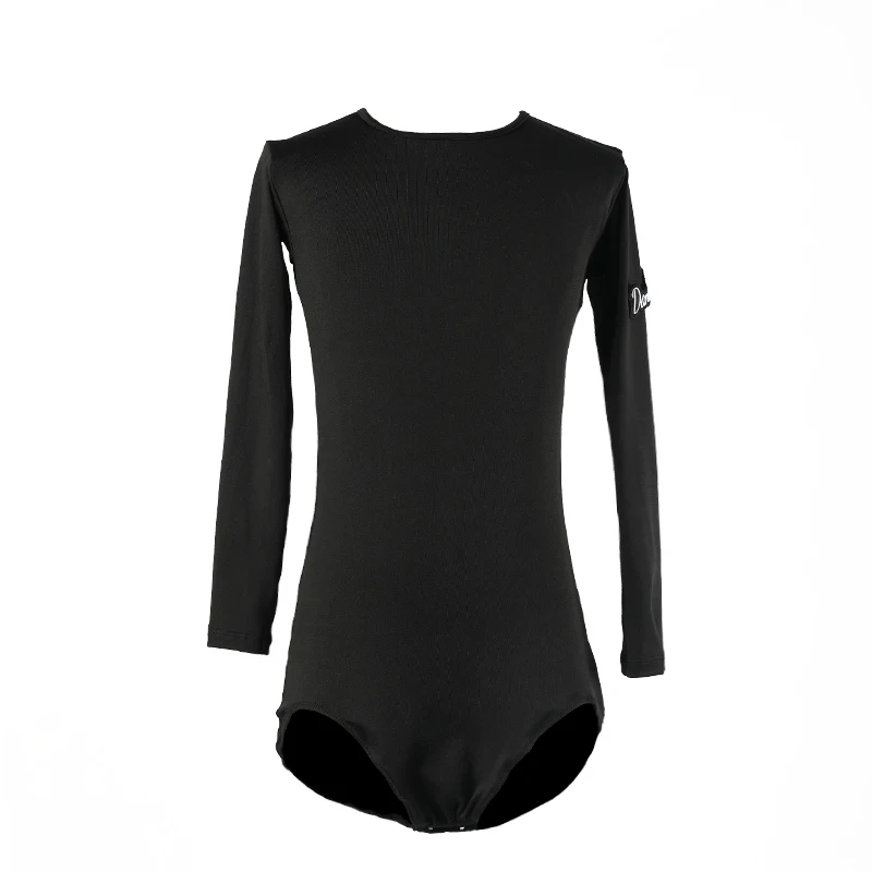 

Girls Latin Dance Performance Clothes Long Sleeve One-Pieces Tops Practice Clothes Samba Tango Ballroom Dance Costumes DN7560