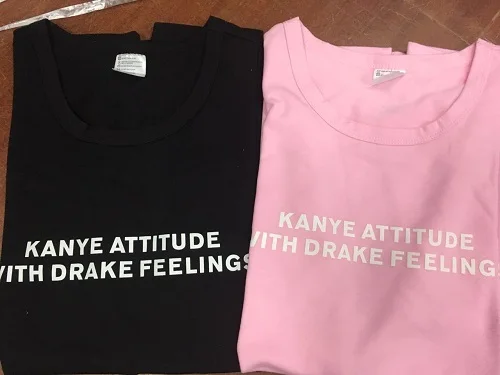 Женские футболки топы для девочек Kanye Attitude with Drake Feelings сексуальная женская