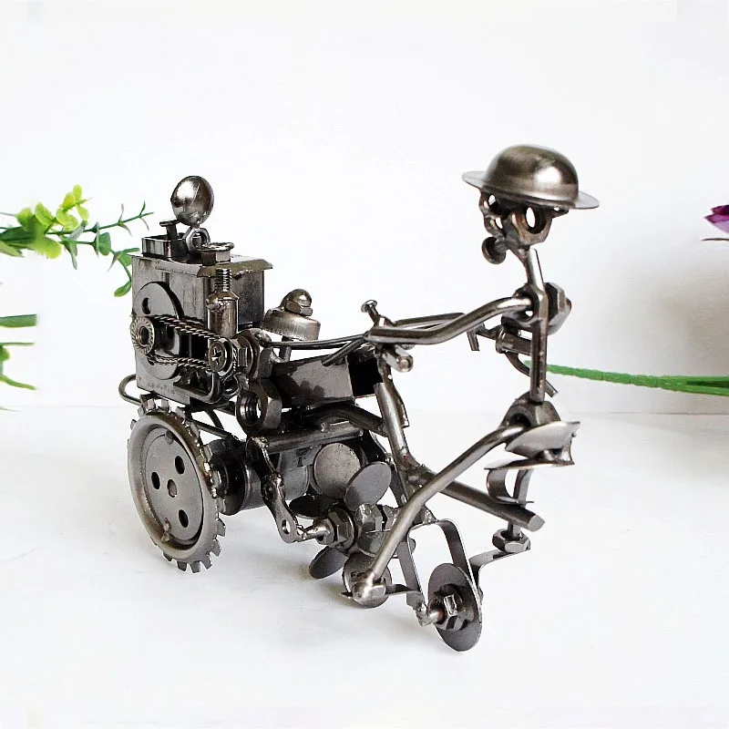 Gothic Skull Tractor Sculpture Collecting Home Decoration Desk Decor Ornaments Boy Toys Gifts Exquisite Metal Design Figurines | Дом и сад