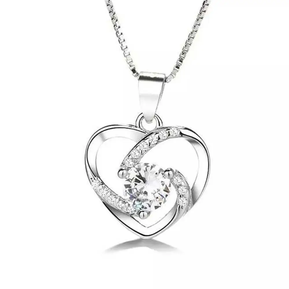 2021 модное ювелирное ожерелье кулон в форме сердца простая и универсальная