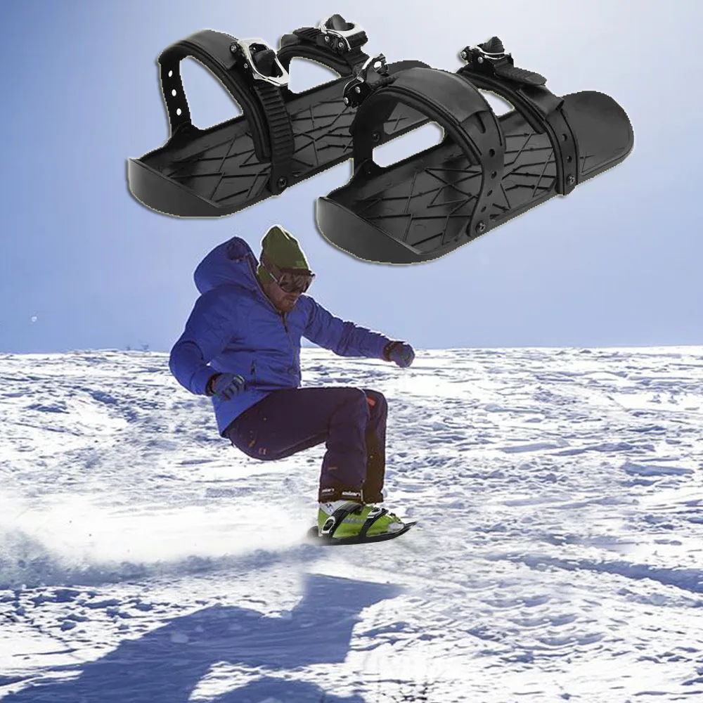 Outdoor Poratable Mini Ski Shoes Board Ultra-thin Outdoor Sports Snowboard Ski Shoes snowshoeing