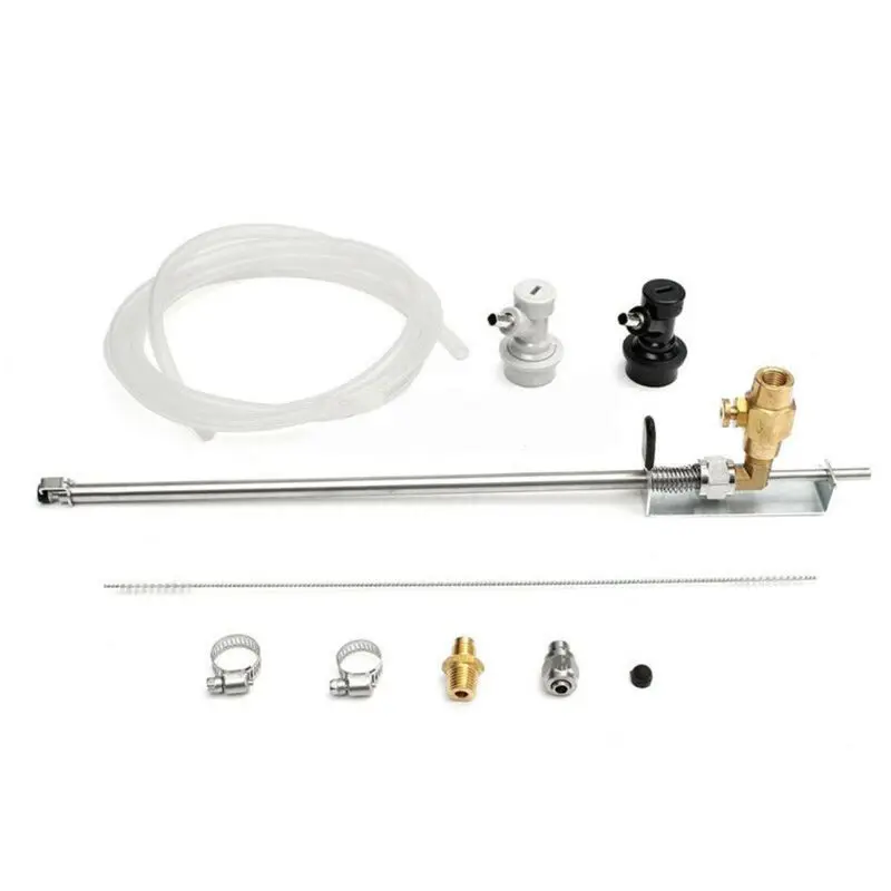 

Stainless Steel Beer CO2 Bottle Filler Homebrew Kegging Kits With Ball Lock Connector E56C