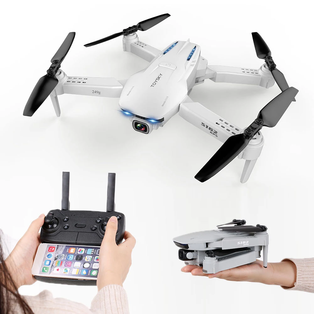Квадрокоптер S162 складной с GPS и HD камерой 1080P 4K Wi Fi|Квадрокоптер дистанционным