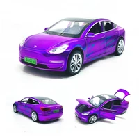 new 132 2021 tesla model x model 3 model s alloy car model diecasts toy vehicles pull back for children gifts boy toy