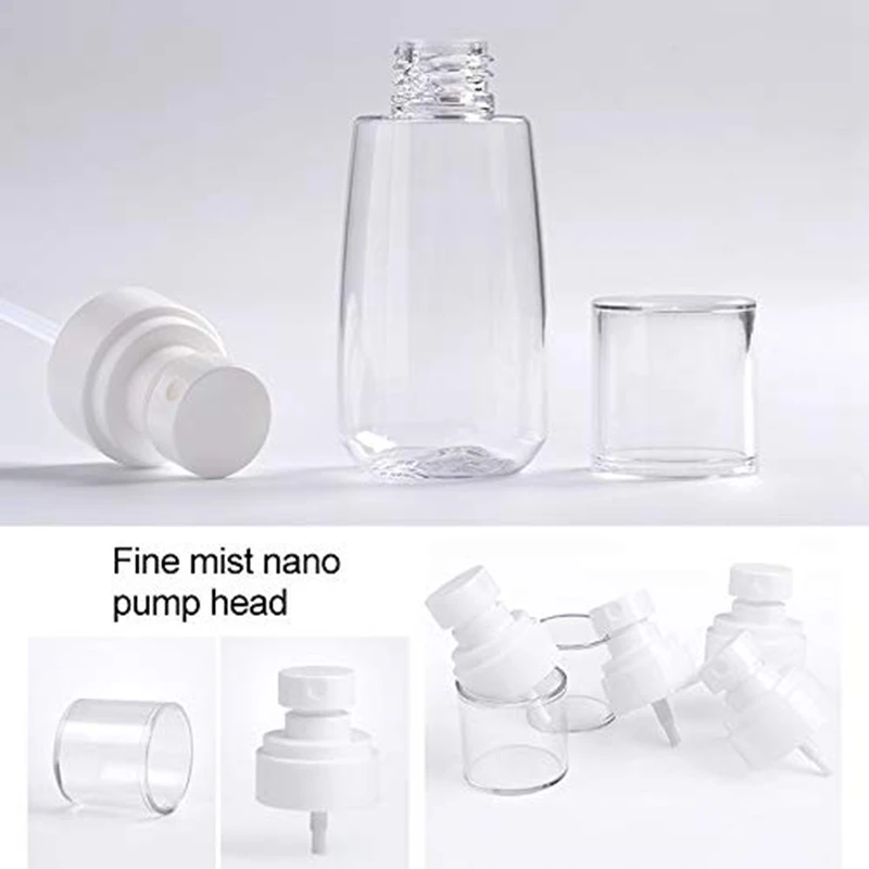 

10 Pcs Portable Refillable Plastic Fine Mist Perfume Spray Bottle Transparent Empty Spray Sprayer Bottle, 100Ml,Transparent