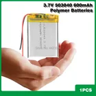 Перезаряжаемая полимерная батарея 600 мАч 3,7 в 503040 литий-ионная батарея ячейки для умного дома dvr,GPS,mp3,mp4,DVD power bank, динамик