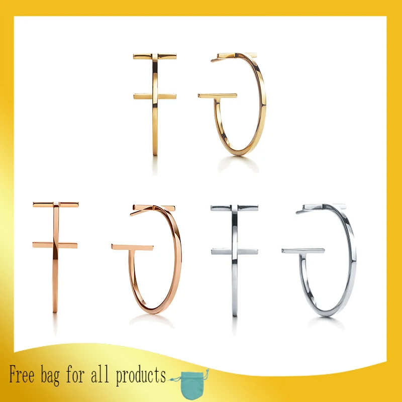 1: 1 оригинальные модельные серьги для женщин модные круглые с буквами Женские