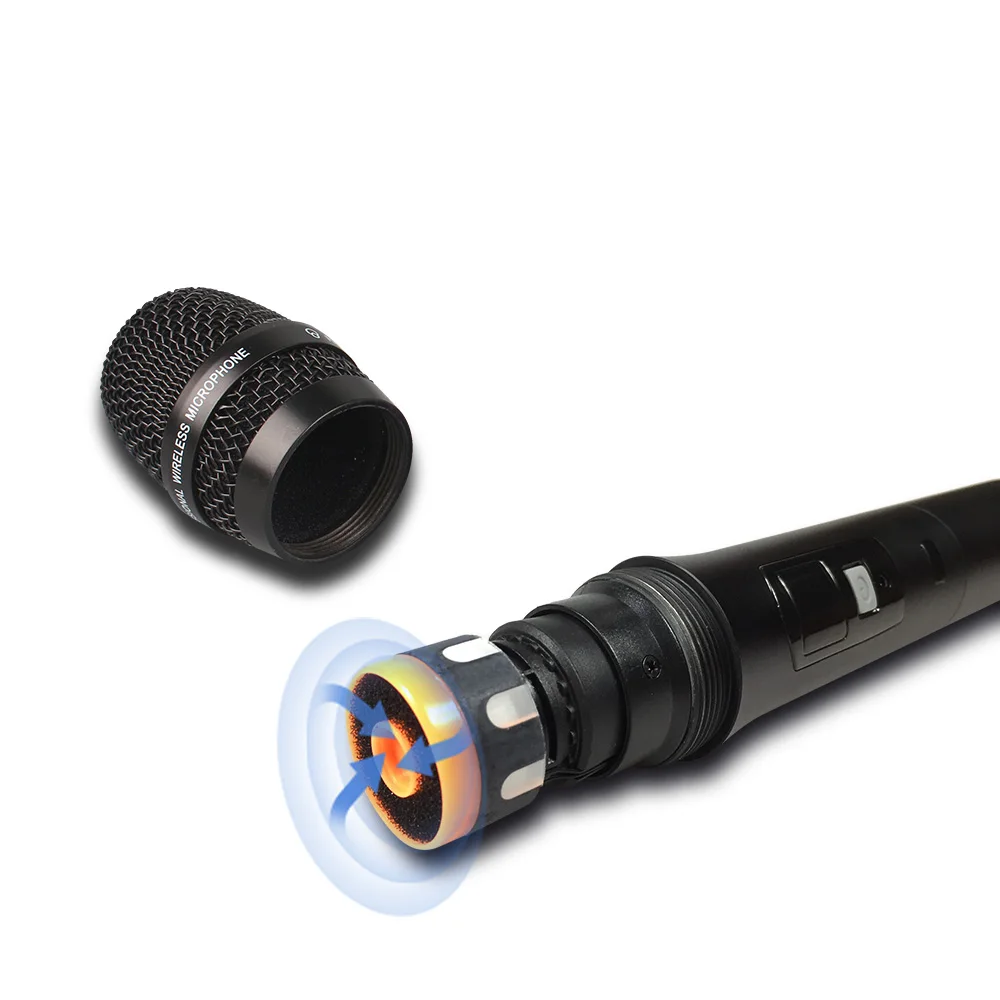 Профессиональный беспроводной микрофон 4 канальный динамический