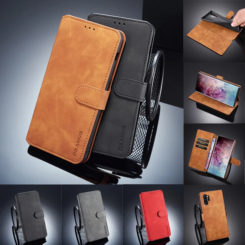 Business Phone Case For Samsung Galaxy S8 S9 S10 S11 Plus S7 Edge Flip Leather TPU Cover Note 8 9 10 | Мобильные телефоны и